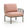 Nardi - Komodo Modular sofa side element, tortora / pink quarzo