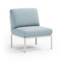 Nardi - Komodo Modular sofa center element, white / ice blue