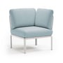 Nardi - Komodo Modular sofa corner element, white / ice blue