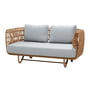 Cane-line - Nest 2-seater sofa Outdoor, nature / light grey