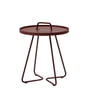 Cane-line - On-the-move Side table Outdoor, Ø 44 x H 54 cm, bordeaux