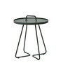 Cane-line - On-the-move Side table Outdoor, Ø 44 x H 54 cm, dark green