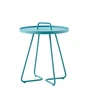 Cane-line - On-the-move Side table Outdoor, Ø 44 x H 52 cm, aqua