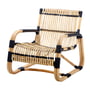 Cane-line - Curve Lounge chair indoor, natural / black