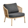 Cane-line - Sense lounge chair Indoor, natural / dark gray