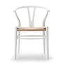 Carl Hansen - CH24 Wishbone Chair , soft white / natural wickerwork