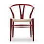 Carl Hansen - CH24 Wishbone Chair , soft red brown / natural wickerwork