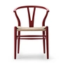 Carl Hansen - CH24 Wishbone Chair , soft red brown / natural wickerwork