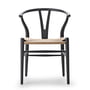 Carl Hansen - CH24 Wishbone Chair , soft grey / natural wickerwork