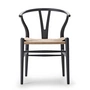 Carl Hansen - CH24 Wishbone Chair , soft grey / natural wickerwork