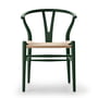 Carl Hansen - CH24 Wishbone Chair , soft green / natural wickerwork
