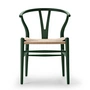 Carl Hansen - CH24 Wishbone Chair , soft green / natural wickerwork