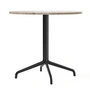 Audo - Harbour Column bistro table Ø 80 cm, four feet, marble Kunis Breccia / black