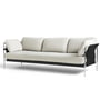 Hay - Can 2. 0 Sofa, 3-seater, chrome / Canvas natural / Linara 311