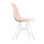 Vitra - Eames Plastic Side Chair DSR RE, white / soft pink (white felt glides)