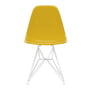 Vitra - Eames plastic side chair dsr, white / mustard (felt glides white)