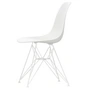 Vitra - Eames plastic side chair dsr, white / white (felt glides white)