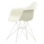 Vitra - Eames Plastic Armchair DAR, white / pebble (felt glides white)