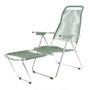 Fiam - Deck chair Spaghetti , frame aluminum / covering sage