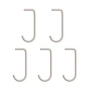 String - Hooks for metal shelf, beige (set of 5)