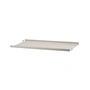 String - Metal shelf with low edge, 58 x 30 cm, beige