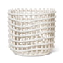 ferm Living - Ceramic basket, large, off-white