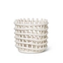 Ferm Living - Ceramic basket, small, off-white