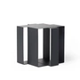 Frederik roijé - Shifted square side table, dark grey