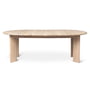 ferm Living - Bevel Extending table, oak white oiled