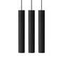 Umage - Chimes Cluster 3 LED pendant light, Ø 3 x 22 cm, black