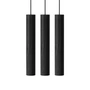 Umage - Chimes Cluster 3 LED pendant light, Ø 3 x 22 cm, black