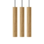 Umage - Chimes Cluster 3 LED pendant light, Ø 3 x 22 cm, oak