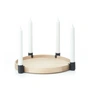 applicata - Luna MAXI candleholder, oak / black