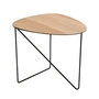 Lind DNA - Curve side table l, oak / black