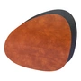 Lind DNA - Placemat Curve L Double , Bull cognac / black