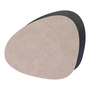 Lind DNA - Placemat Curve L Double , Bull warm grey / black