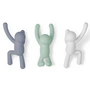 Umbra - Buddy Wall hook set of 3, blue / mint / white