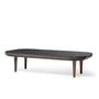 & tradition - Fly coffee table SC5 H 32 cm, 60 x 120 cm, smoked oak / marble Nero Marquina