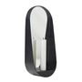 Gejst - wall glim candle mirror, 12 x 28 cm, black