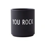 Design Letters - AJ Favourite Porcelain mug, You Rock / black