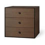 Audo - Frame 49 with 3 drawers, smoked oak