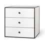 Audo - Frame 49 with 3 drawers, white
