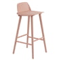 Muuto - Nerd bar stool h 75 cm, tan rose