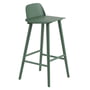 Muuto - Nerd bar stool h 75 cm, green