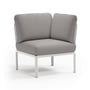 Nardi - Komodo Modular sofa corner element, white / gray