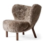 & Tradition - Little Petra VB1 Lounge Chair, Walnut / Sheepskin Sahara