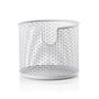 Zone Denmark - Metal storage basket, Ø 12 x H 10 cm, white