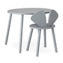 Nofred - Mouse School Set (Junior - Chair and table), gray