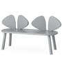 Nofred - Children's mouse bench, grey