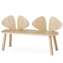 Nofred - Mouse children's bench, oak matt lacquered